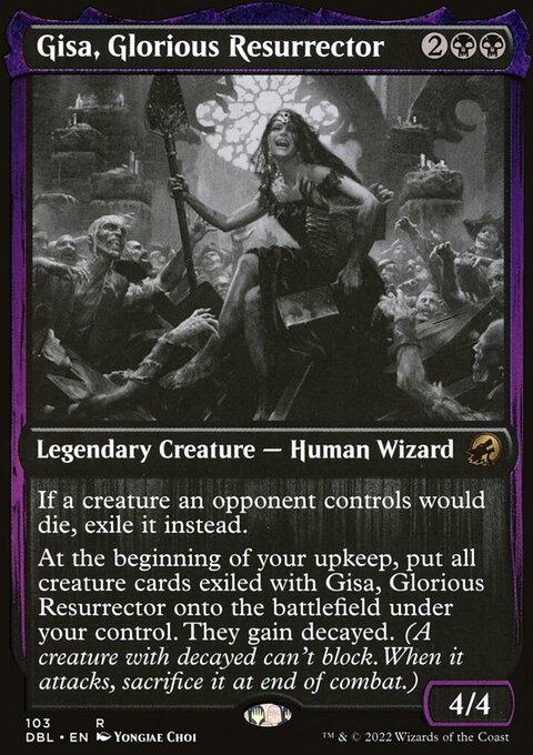 Gisa, Glorious Resurrector, Innistrad: Double Feature #103, Magic: The Gathering card