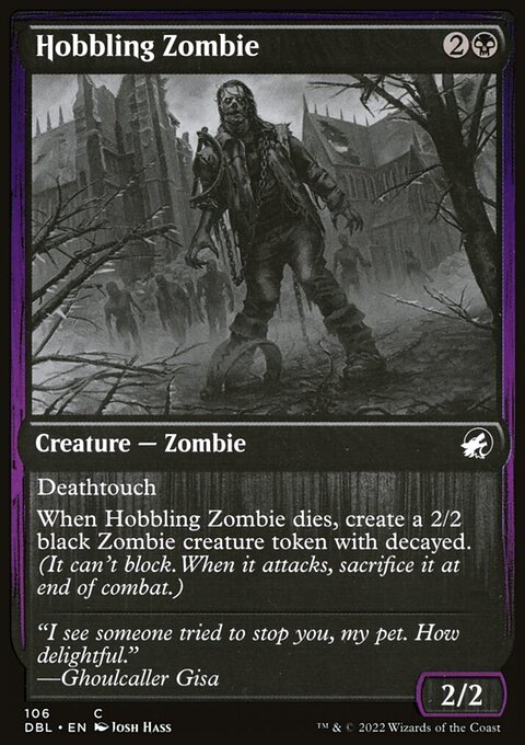 Hobbling Zombie, Innistrad: Double Feature #106, Magic: The Gathering card