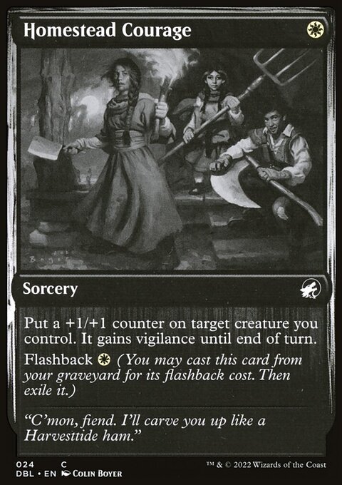 Homestead Courage, Innistrad: Double Feature #24, Magic: The Gathering card