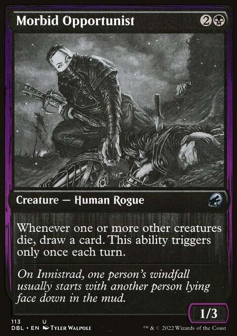 Morbid Opportunist, Innistrad: Double Feature #113, Magic: The Gathering card