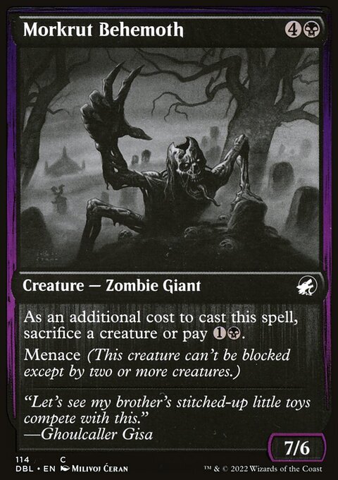 Morkrut Behemoth, Innistrad: Double Feature #114, Magic: The Gathering card
