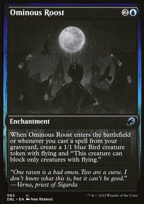 Ominous Roost, Innistrad: Double Feature #65, Magic: The Gathering card