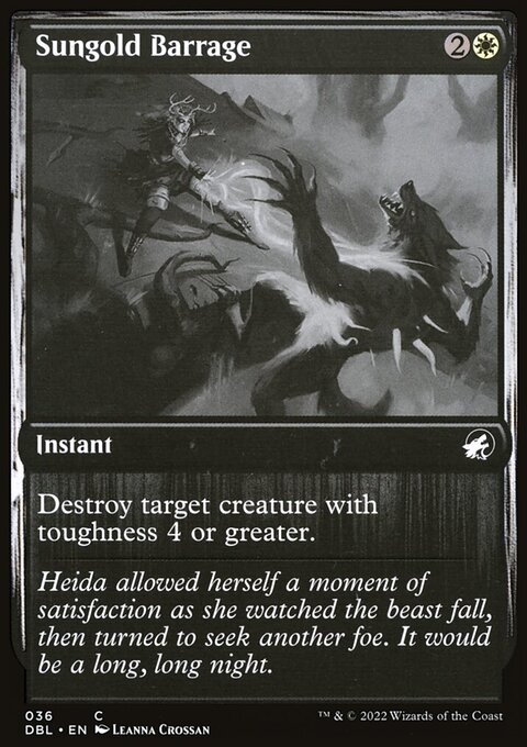 Sungold Barrage, Innistrad: Double Feature #36, Magic: The Gathering card