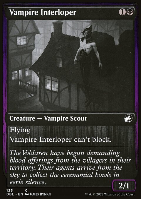 Vampire Interloper, Innistrad: Double Feature #125, Magic: The Gathering card