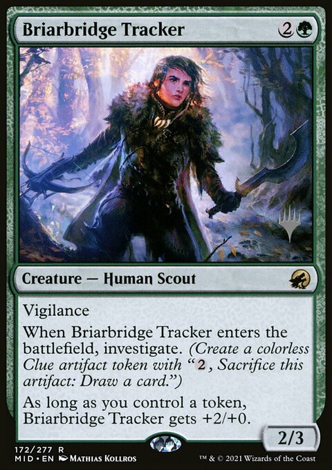 Briarbridge Tracker, Innistrad: Midnight Hunt Promos #172p, Magic: The Gathering card