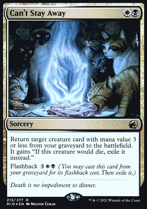 Can't Stay Away, Innistrad: Midnight Hunt Promos #213s, Magic: The Gathering card