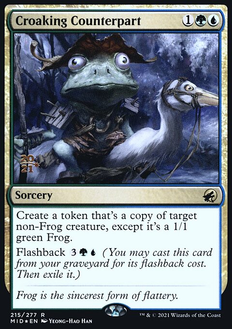Croaking Counterpart, Innistrad: Midnight Hunt Promos #215s, Magic: The Gathering card