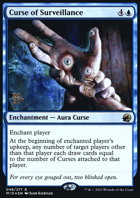 Curse of Surveillance, Innistrad: Midnight Hunt Promos #46s, Magic: The Gathering card