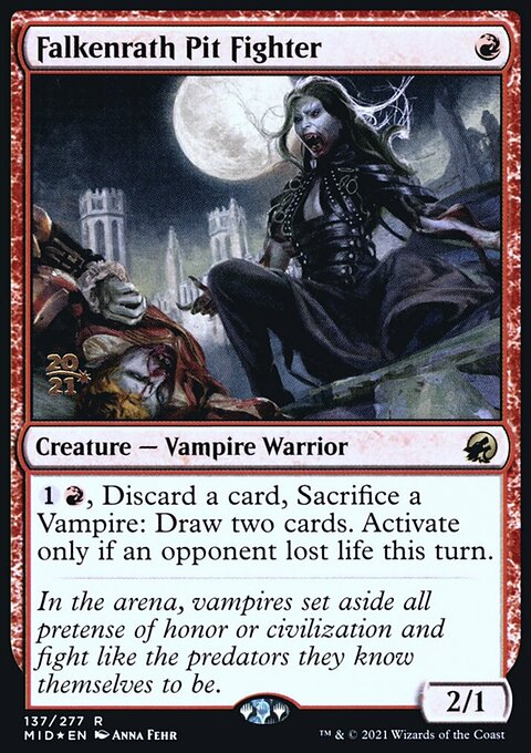 Falkenrath Pit Fighter, Innistrad: Midnight Hunt Promos #137s, Magic: The Gathering card