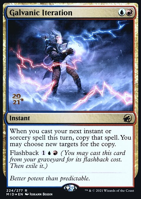 Galvanic Iteration, Innistrad: Midnight Hunt Promos #224s, Magic: The Gathering card