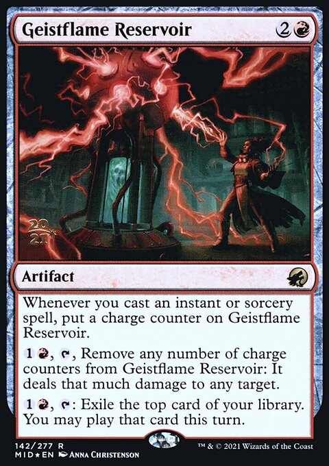 Geistflame Reservoir, Innistrad: Midnight Hunt Promos #142s, Magic: The Gathering card