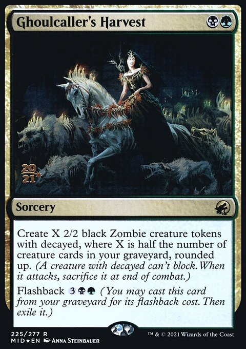 Ghoulcaller's Harvest, Innistrad: Midnight Hunt Promos #225s, Magic: The Gathering card