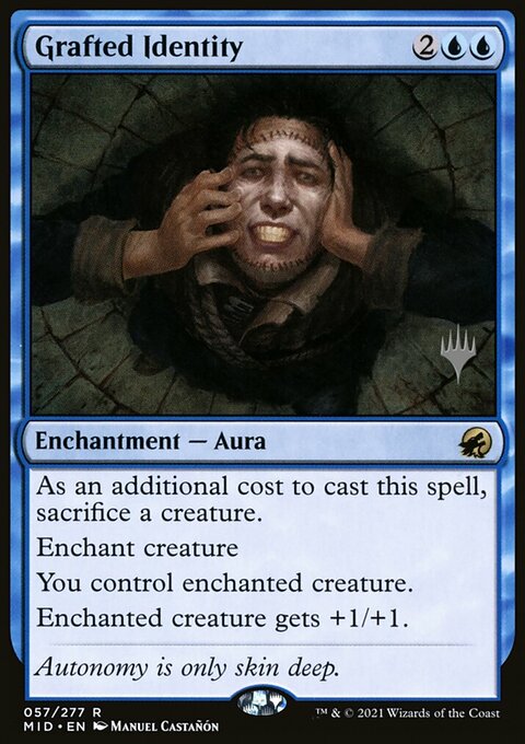 Grafted Identity, Innistrad: Midnight Hunt Promos #57p, Magic: The Gathering card