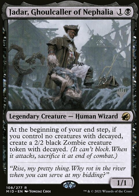 Jadar, Ghoulcaller of Nephalia, Innistrad: Midnight Hunt Promos #108p, Magic: The Gathering card