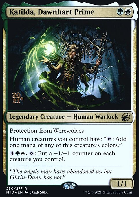 Katilda, Dawnhart Prime, Innistrad: Midnight Hunt Promos #230s, Magic: The Gathering card