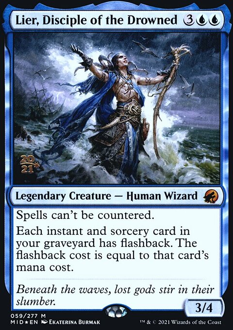 Lier, Disciple of the Drowned, Innistrad: Midnight Hunt Promos #59s, Magic: The Gathering card
