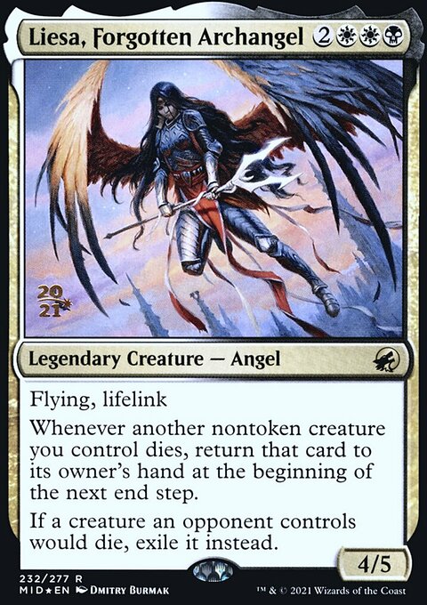 Liesa, Forgotten Archangel, Innistrad: Midnight Hunt Promos #232s, Magic: The Gathering card