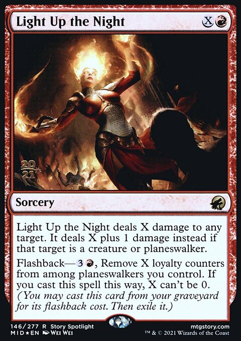 Light Up the Night, Innistrad: Midnight Hunt Promos #146s, Magic: The Gathering card