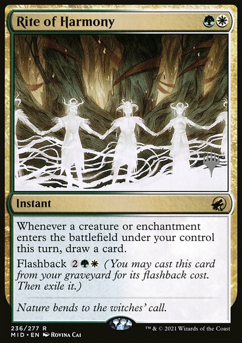 Rite of Harmony, Innistrad: Midnight Hunt Promos #236p, Magic: The Gathering card