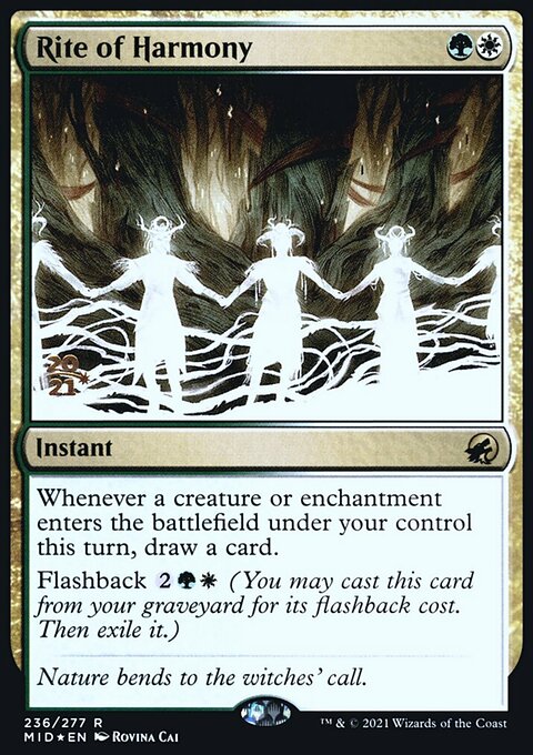 Rite of Harmony, Innistrad: Midnight Hunt Promos #236s, Magic: The Gathering card