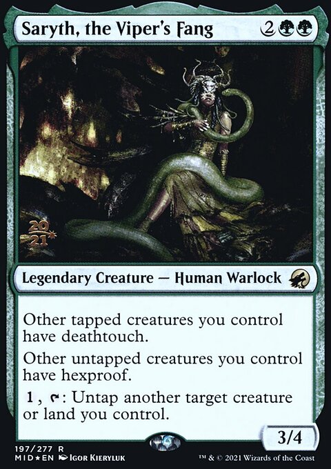 Saryth, the Viper's Fang, Innistrad: Midnight Hunt Promos #197s, Magic: The Gathering card