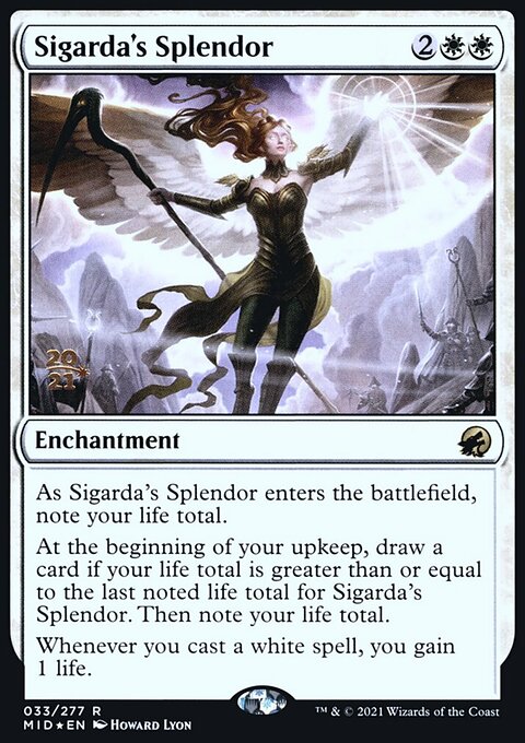 Sigarda's Splendor, Innistrad: Midnight Hunt Promos #33s, Magic: The Gathering card