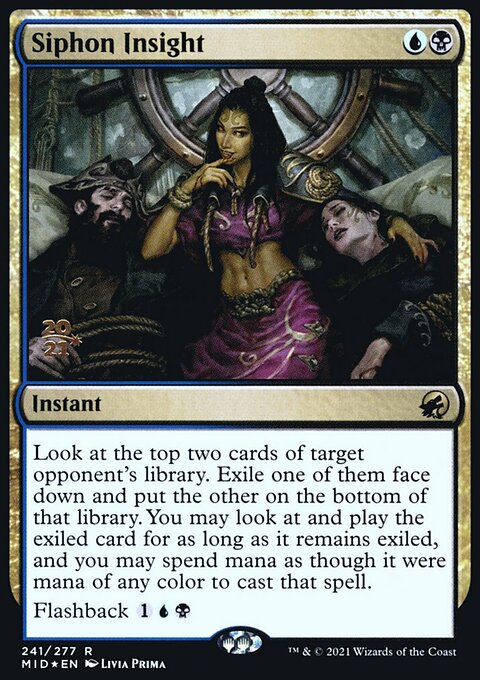 Siphon Insight, Innistrad: Midnight Hunt Promos #241s, Magic: The Gathering card