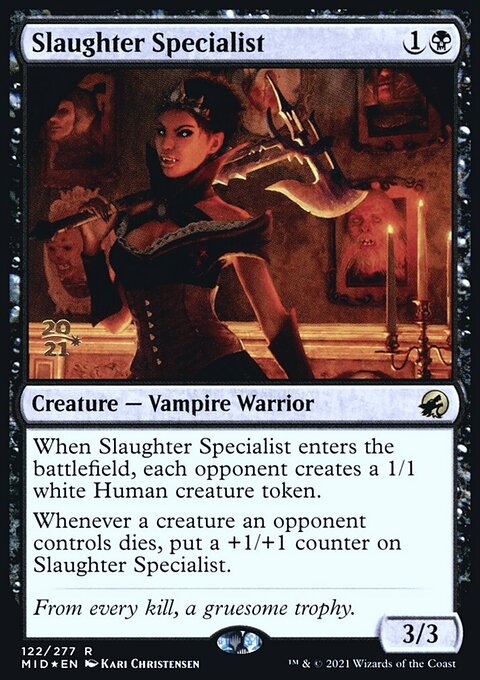 Slaughter Specialist, Innistrad: Midnight Hunt Promos #122s, Magic: The Gathering card