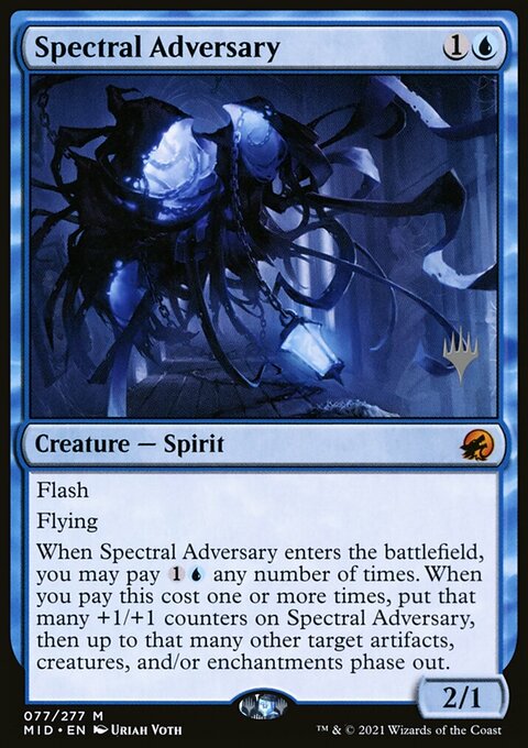 Spectral Adversary, Innistrad: Midnight Hunt Promos #77p, Magic: The Gathering card