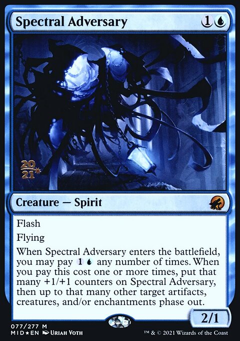 Spectral Adversary, Innistrad: Midnight Hunt Promos #77s, Magic: The Gathering card