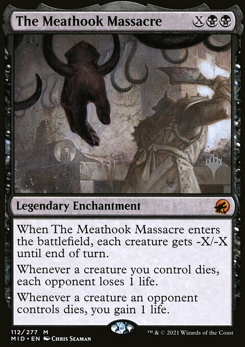 The Meathook Massacre, Innistrad: Midnight Hunt Promos #112p, Magic: The Gathering card