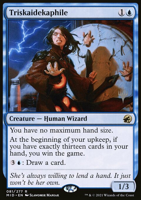 Triskaidekaphile, Innistrad: Midnight Hunt Promos #81p, Magic: The Gathering card