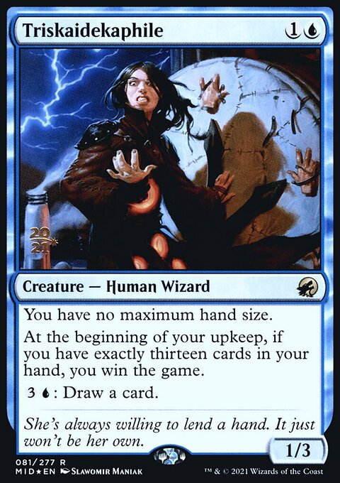 Triskaidekaphile, Innistrad: Midnight Hunt Promos #81s, Magic: The Gathering card