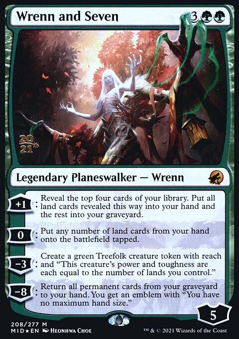 Wrenn and Seven, Innistrad: Midnight Hunt Promos #208s, Magic: The Gathering card
