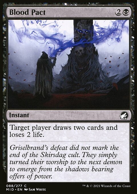 Blood Pact, Innistrad: Midnight Hunt #88, Magic: The Gathering card