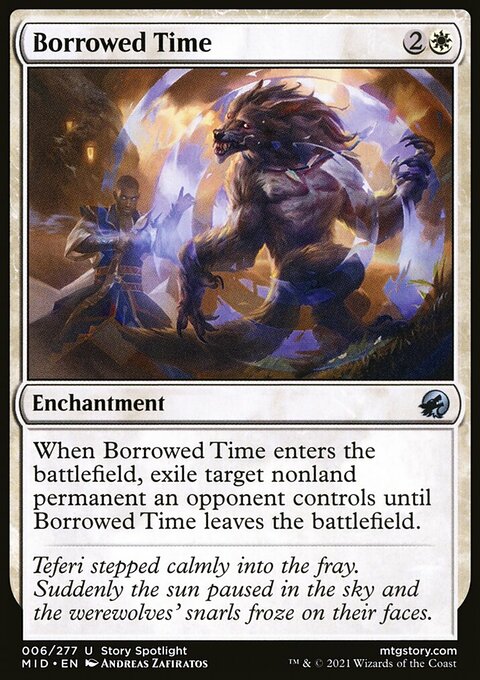 Borrowed Time, Innistrad: Midnight Hunt #6, Magic: The Gathering card