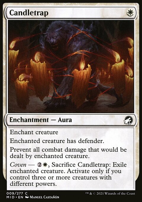 Candletrap, Innistrad: Midnight Hunt #9, Magic: The Gathering card