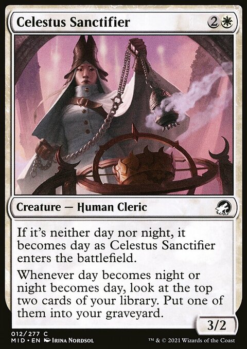 Celestus Sanctifier, Innistrad: Midnight Hunt #12, Magic: The Gathering card