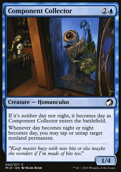 Component Collector, Innistrad: Midnight Hunt #43, Magic: The Gathering card