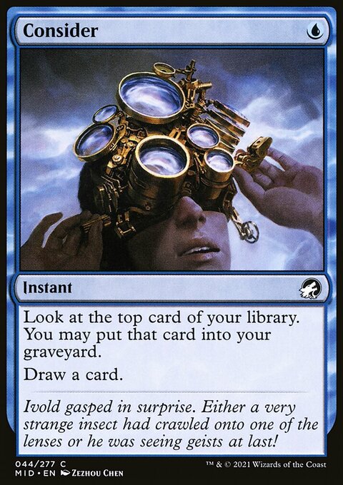 Consider, Innistrad: Midnight Hunt #44, Magic: The Gathering card