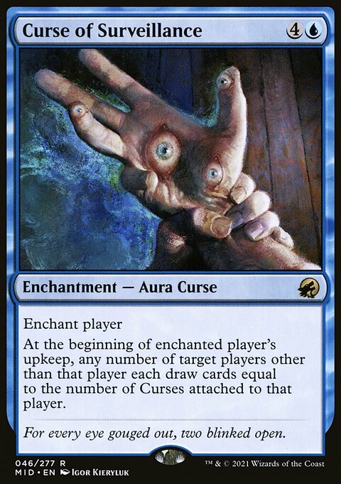 Curse of Surveillance, Innistrad: Midnight Hunt #46, Magic: The Gathering card