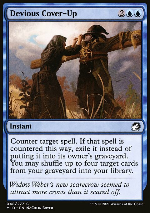 Devious Cover-Up, Innistrad: Midnight Hunt #48, Magic: The Gathering card