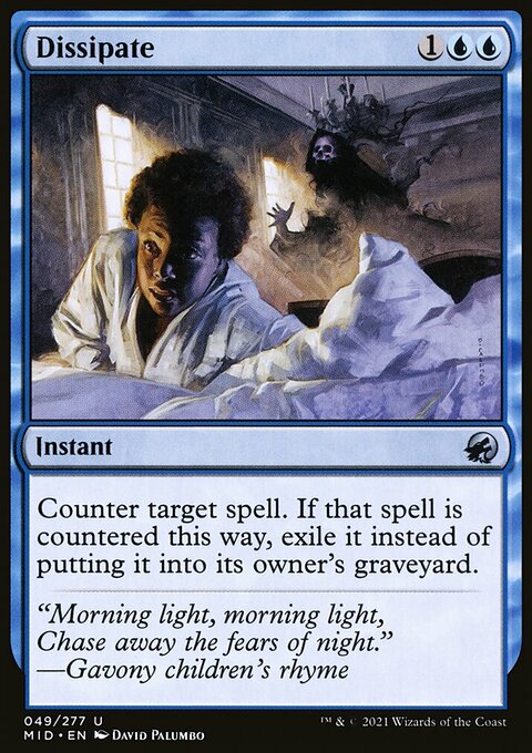 Dissipate, Innistrad: Midnight Hunt #49, Magic: The Gathering card
