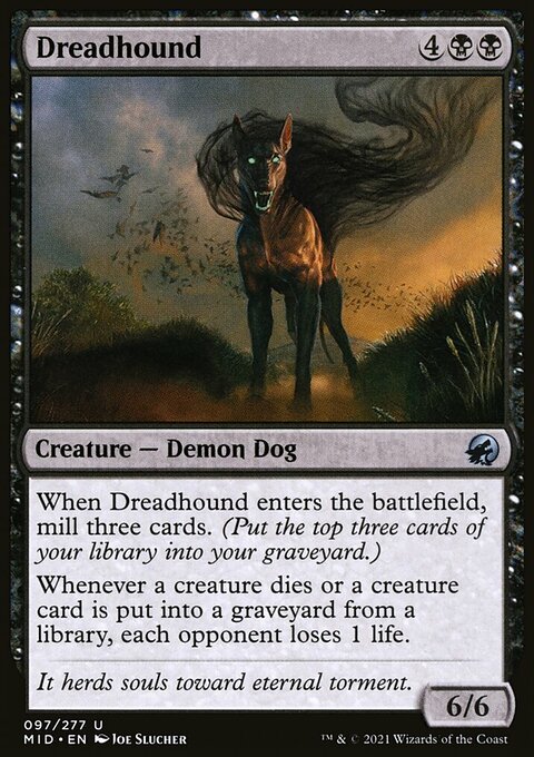 Dreadhound, Innistrad: Midnight Hunt #97, Magic: The Gathering card