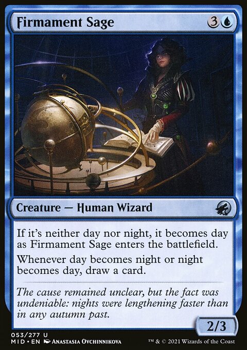 Firmament Sage, Innistrad: Midnight Hunt #53, Magic: The Gathering card