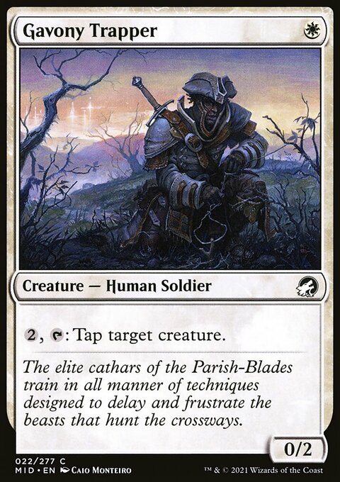 Gavony Trapper, Innistrad: Midnight Hunt #22, Magic: The Gathering card