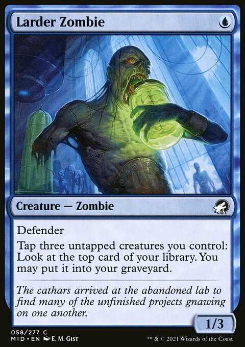 Larder Zombie, Innistrad: Midnight Hunt #58, Magic: The Gathering card