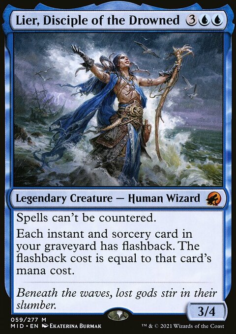 Lier, Disciple of the Drowned, Innistrad: Midnight Hunt #59, Magic: The Gathering card
