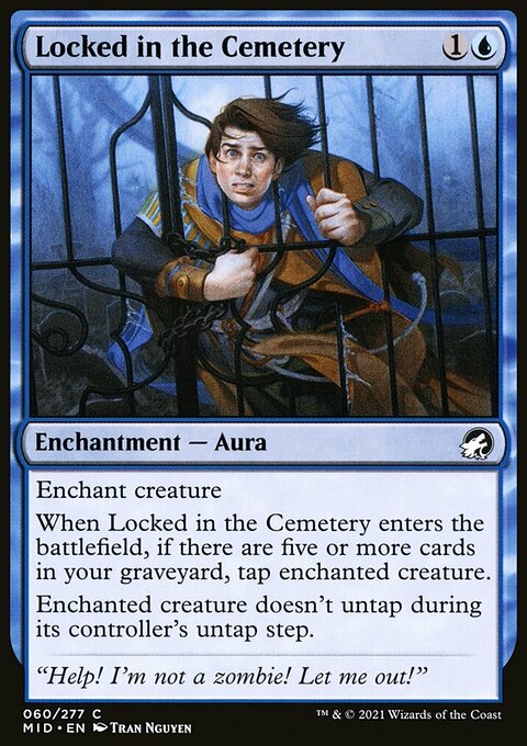 Locked in the Cemetery, Innistrad: Midnight Hunt #60, Magic: The Gathering card