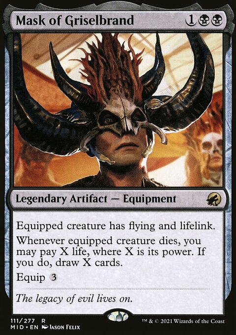 Mask of Griselbrand, Innistrad: Midnight Hunt #111, Magic: The Gathering card